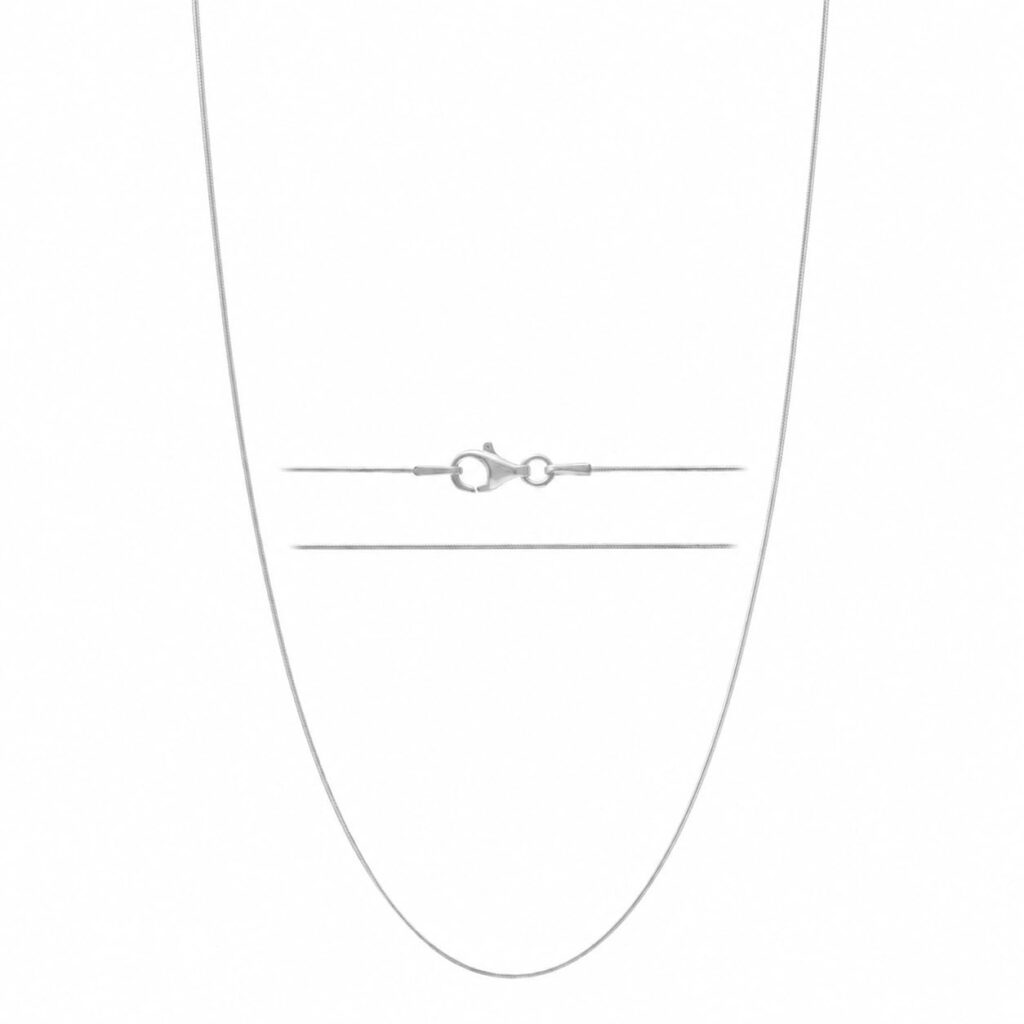 KISPER Sterling Silver Snake Chain Necklace by KISPER