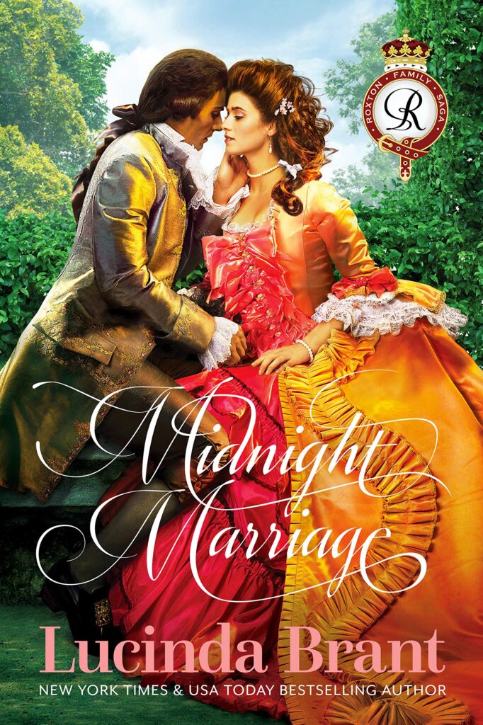 Midnight Marriage: A Georgian Historical Romance (Roxton Family Saga Book 1) by Lucinda Brant — book cover