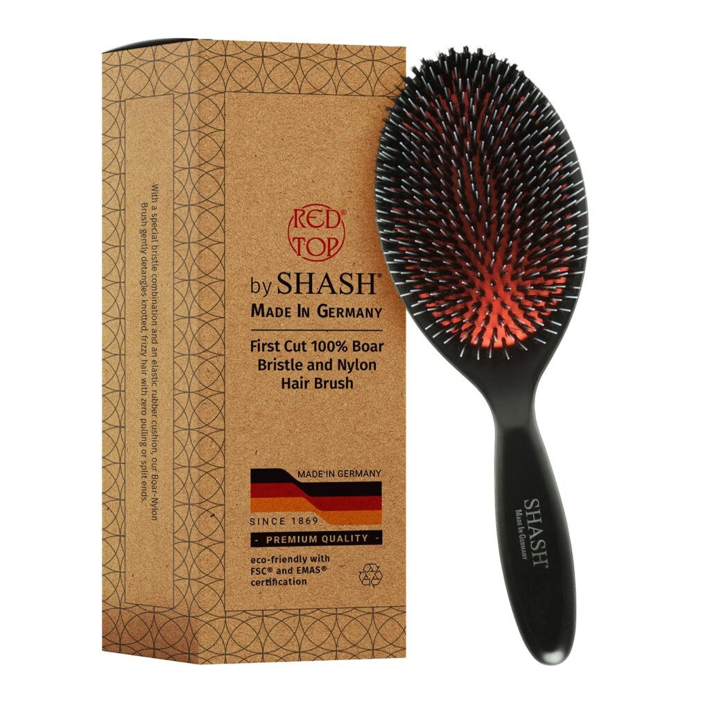 SHASH Handmade Nylon and Boar Bristle Hair Brush by SHASH