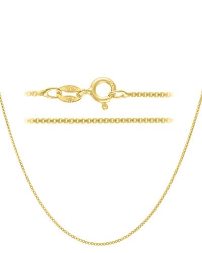 KISPER Gold Box Chain Necklace for Women by KISPER